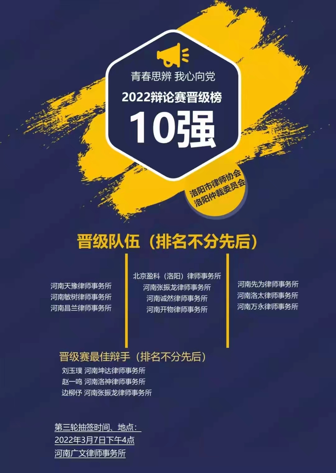 天豫辩论队成功晋级十强(图1)